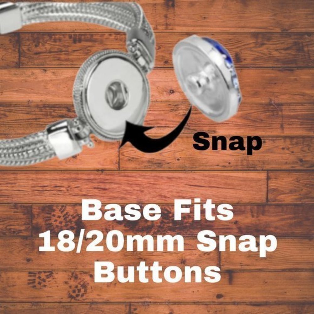 White Snap Button Popsocket - Picture 5 of 6
